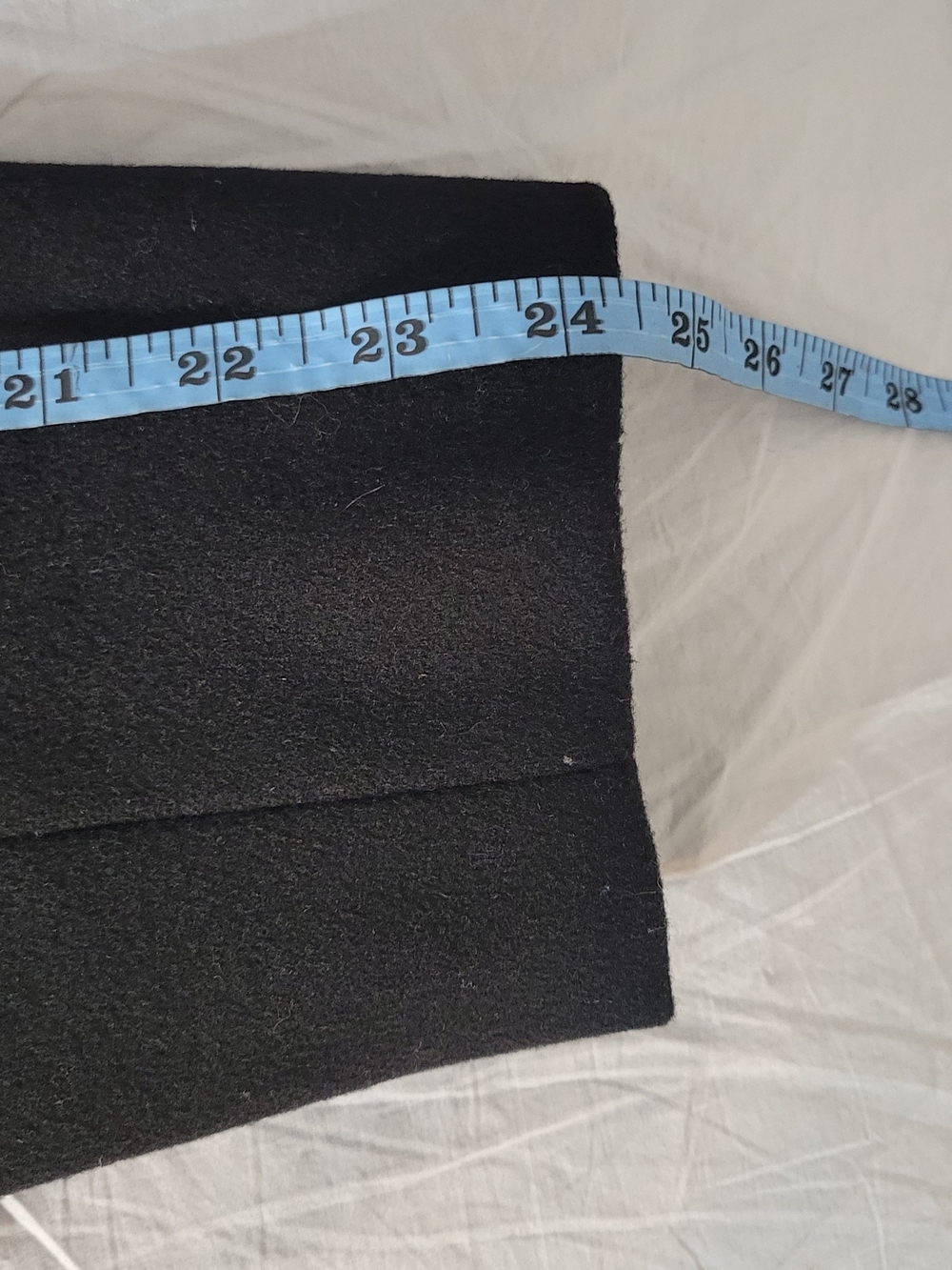 Jones New York Black Double-Breasted Wool Blend Coat Size 12 - Picture 5 of 7